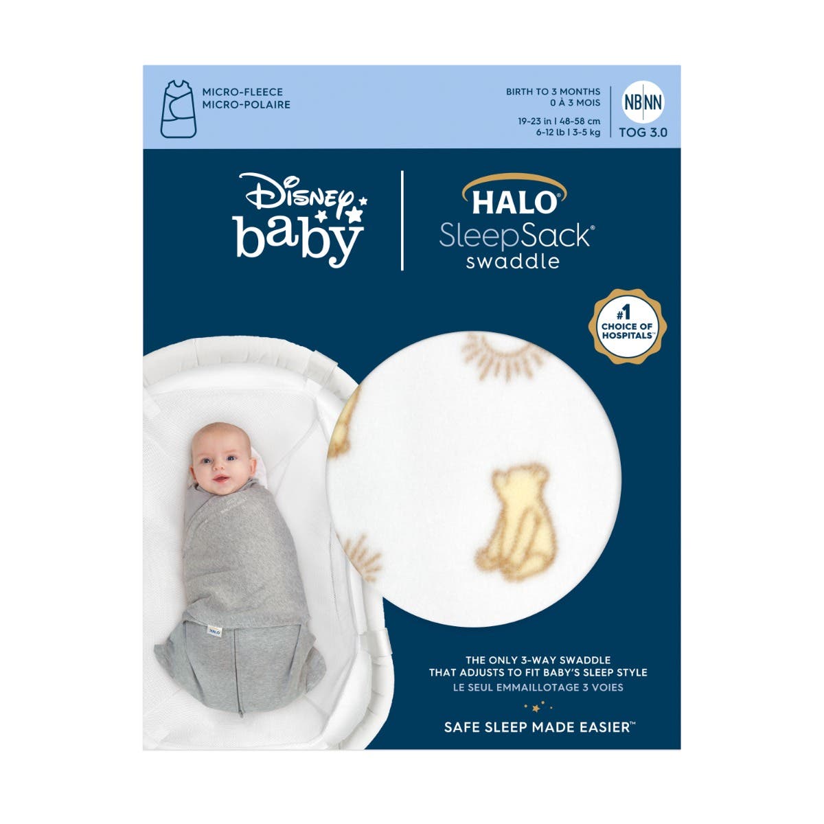 Disney™ Winnie the Pooh Swaddle Micro-Fleece TOG 3.0 - Image 4