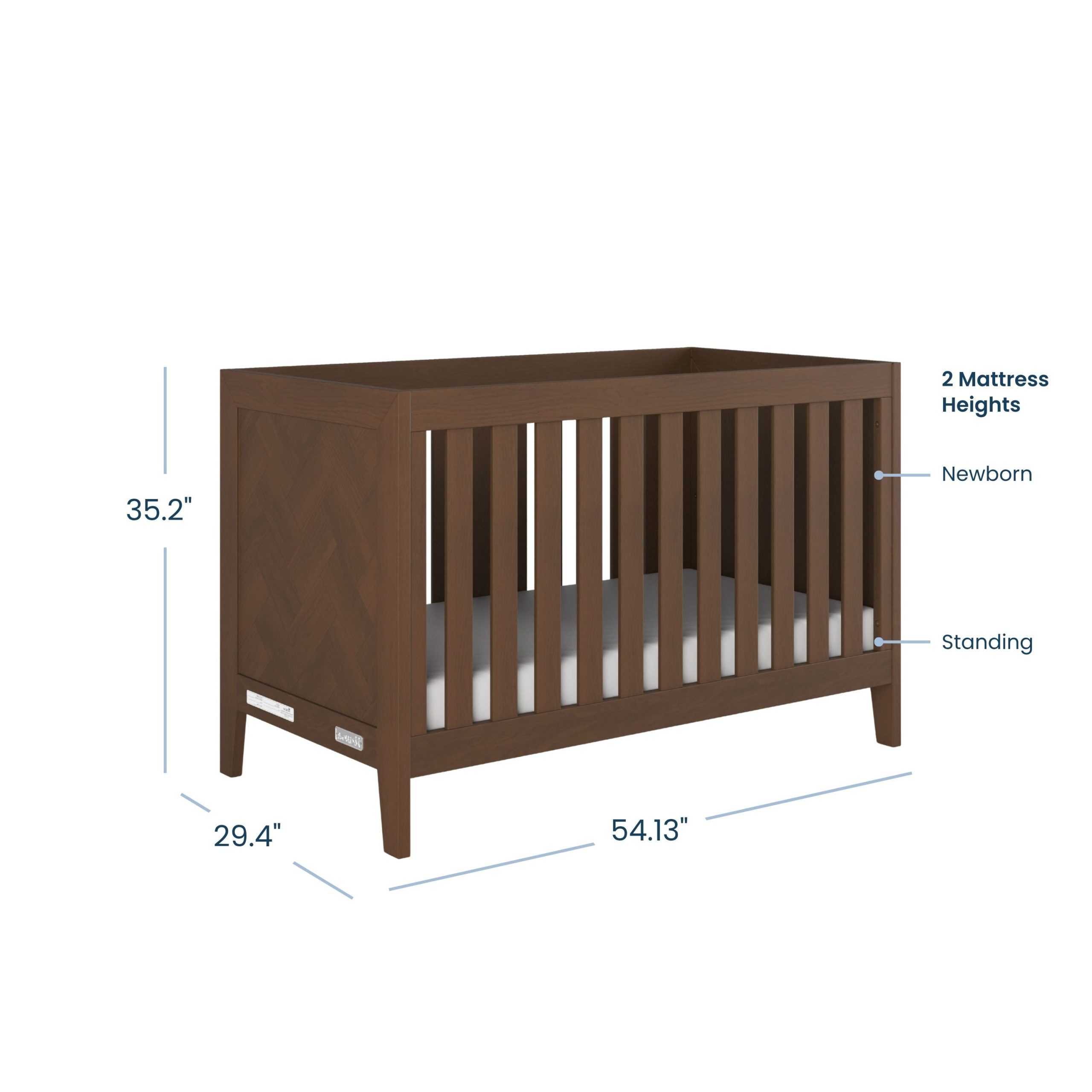 Kieran 3 Piece Nusery Set with Crib. Dresser and Chest - Image 2