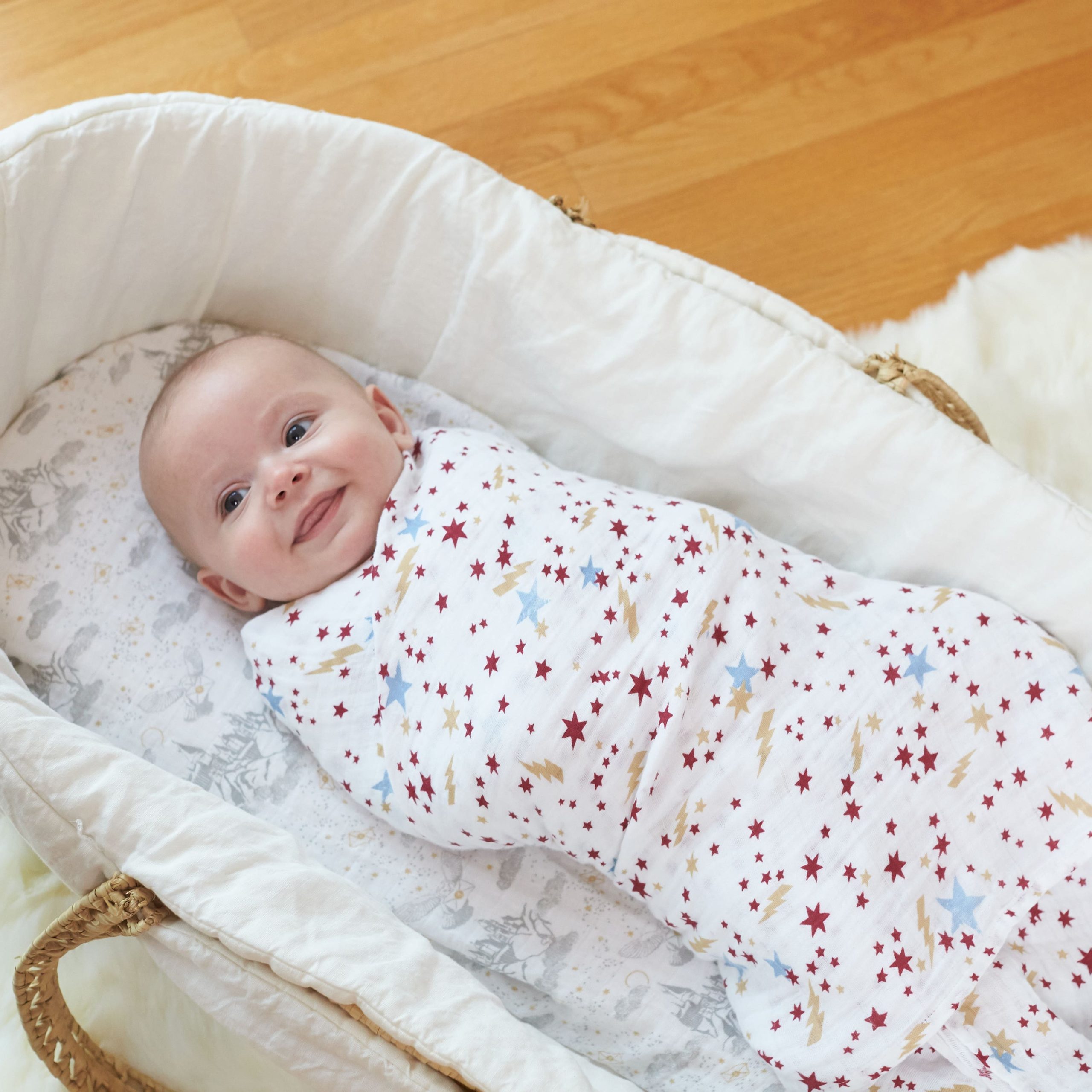 boutique iconic 100% cotton muslin swaddle blanket 4 pack - Image 2