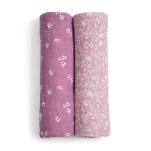 organic cotton muslin swaddle blanket 2 pack