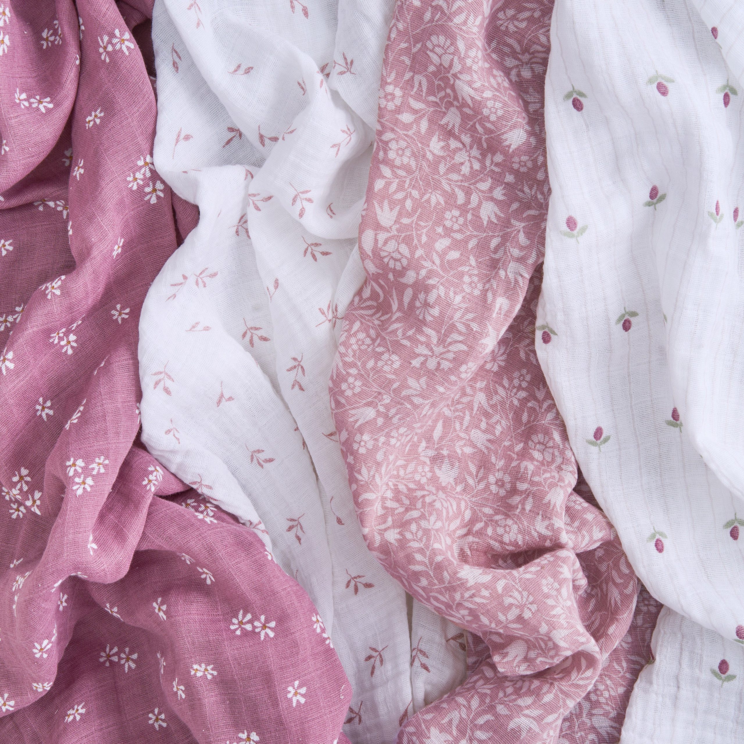 organic cotton muslin swaddle blanket 4 pack - Image 4