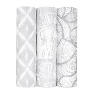 boutique silky soft swaddle blanket 3 pack