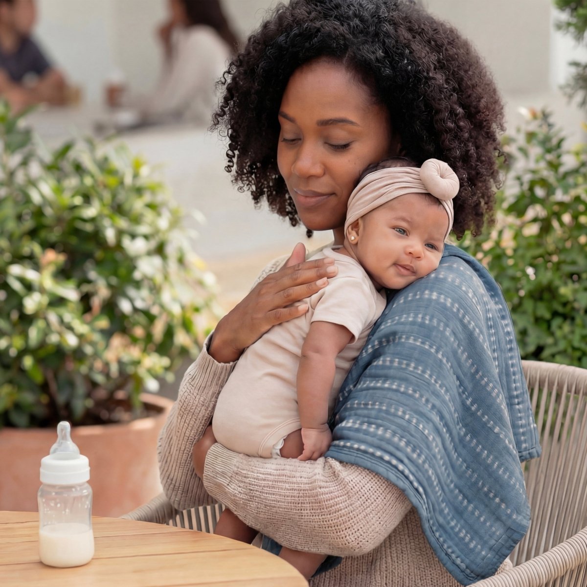 organic cotton muslin swaddle blanket 2 pack - Image 2