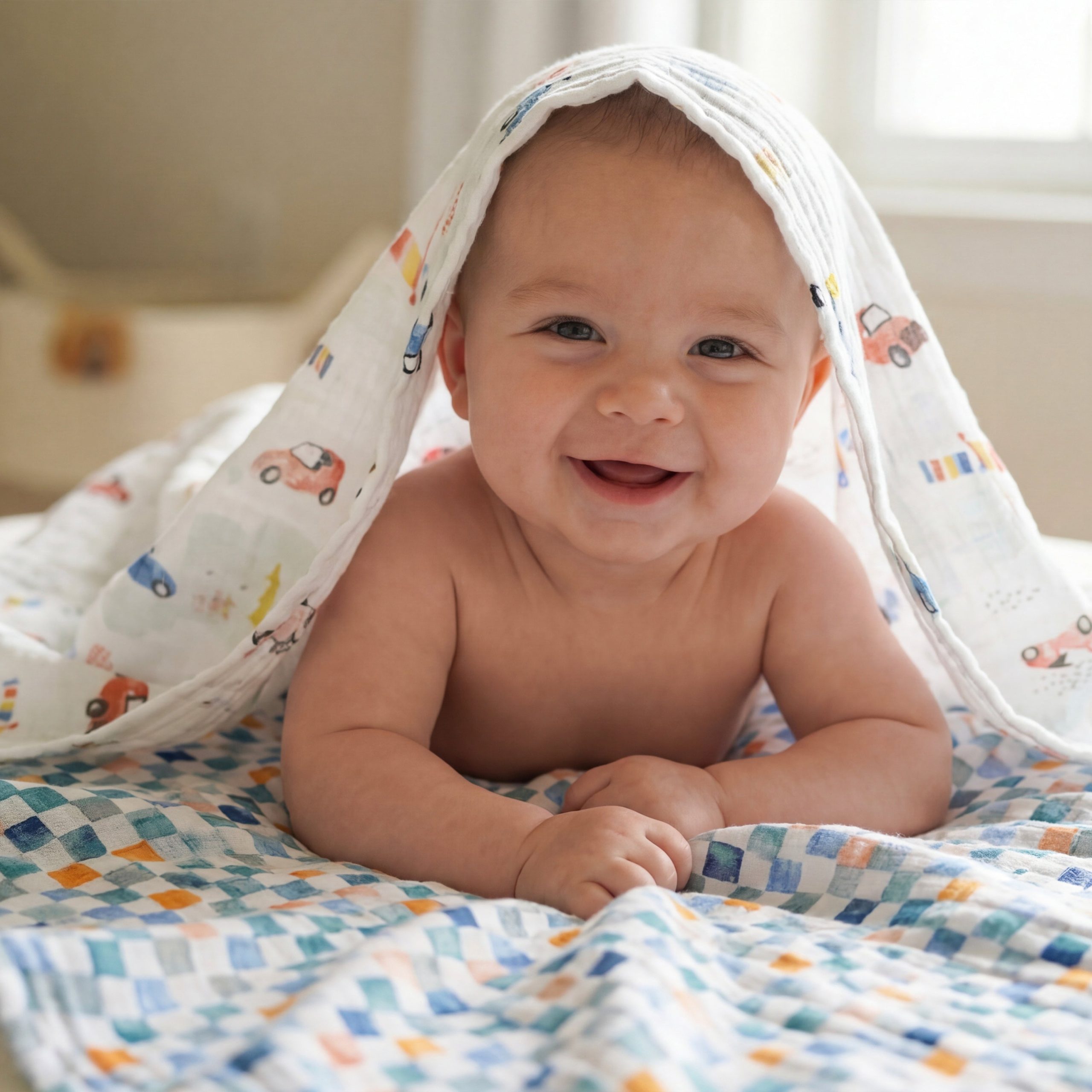 essentials cotton muslin swaddle blanket 4 pack - Image 2