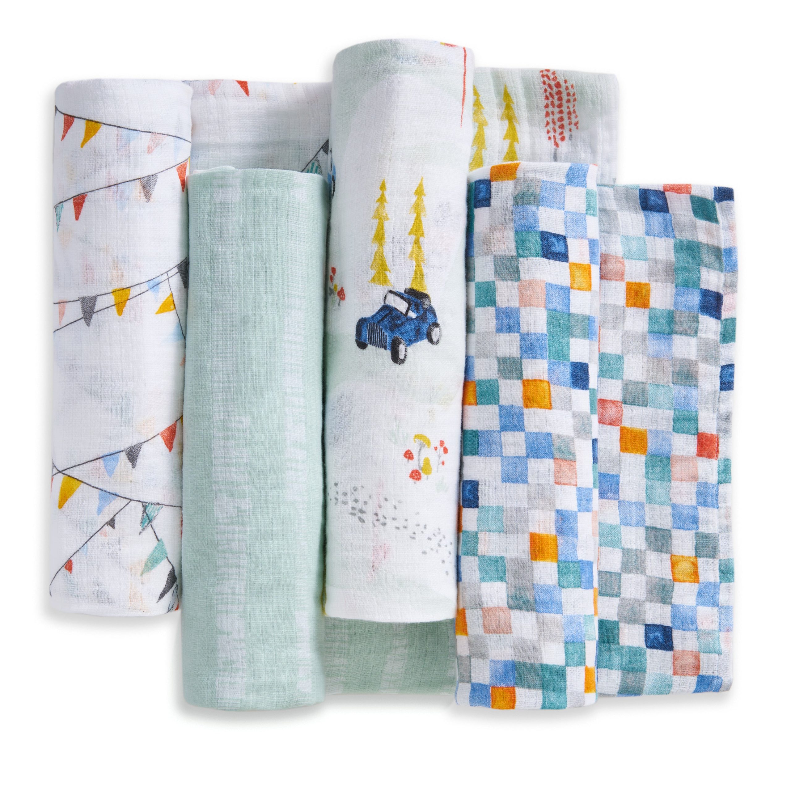 essentials cotton muslin swaddle blanket 4 pack - Image 4