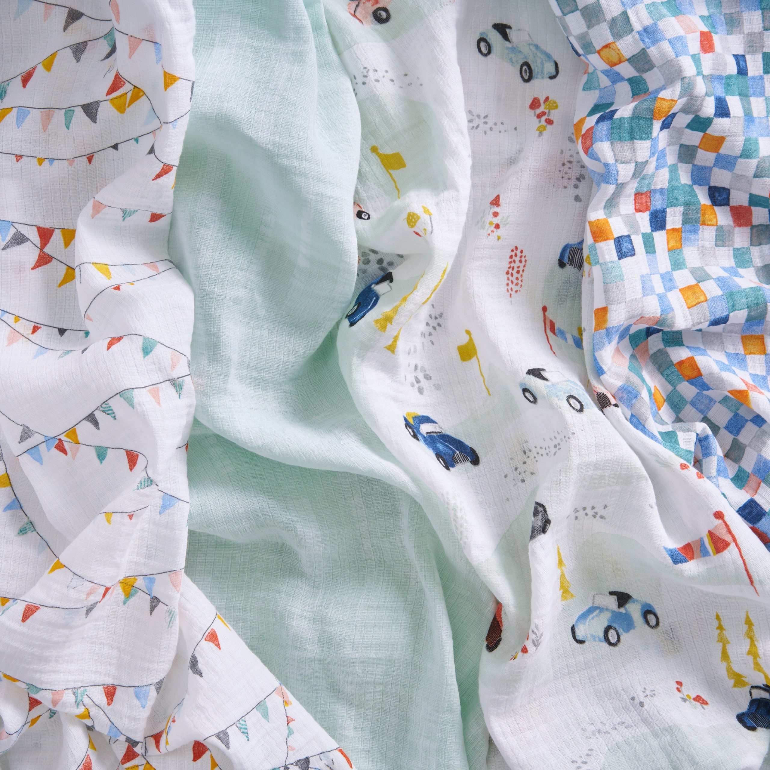 essentials cotton muslin swaddle blanket 4 pack - Image 3