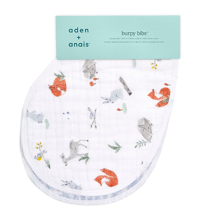boutique 100% cotton muslin burpy bibs 2 pack - Image 4