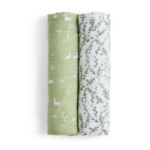 essentials silky soft swaddle blanket 2 pack