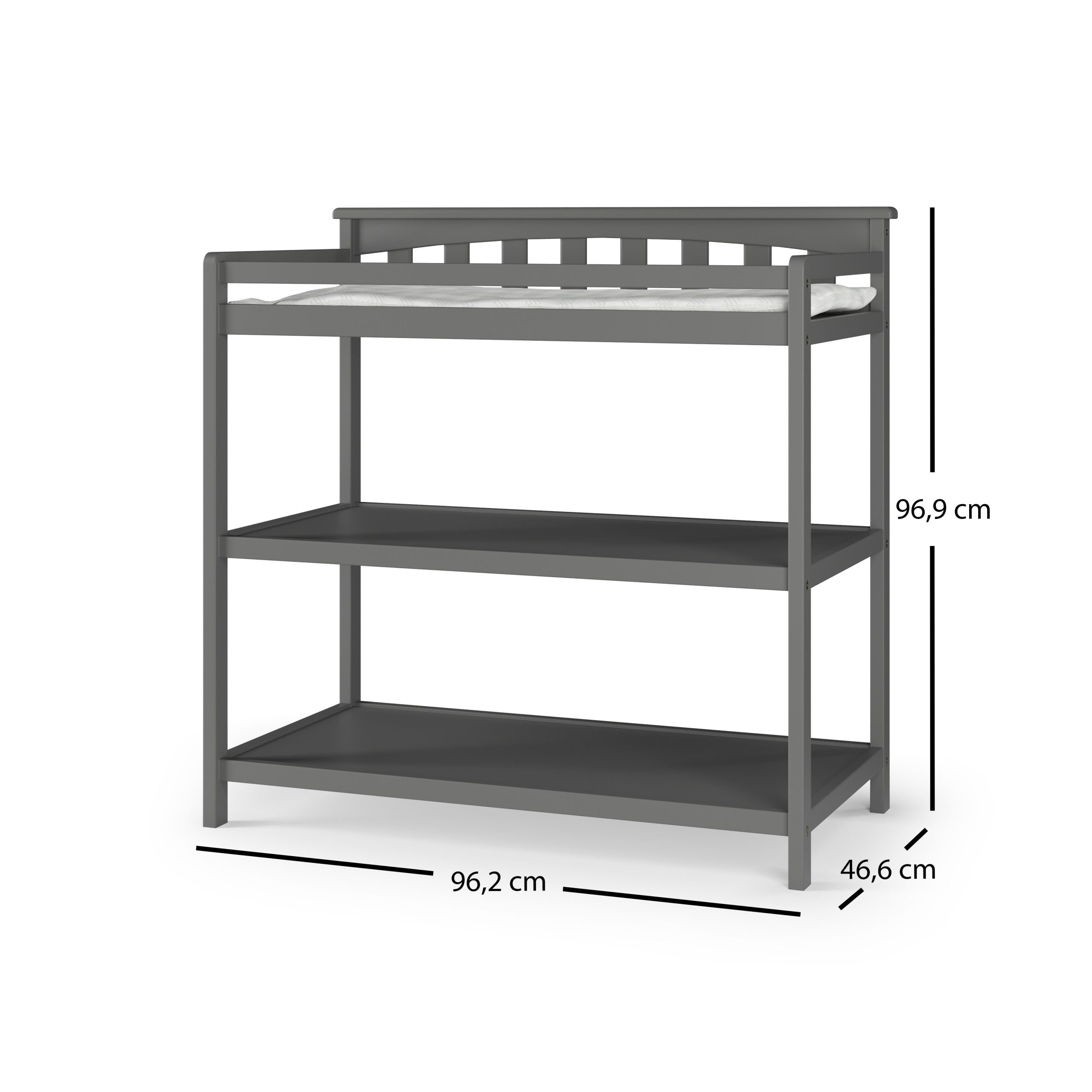 Flat Top Baby Changing Table. Cool Gray - Image 6