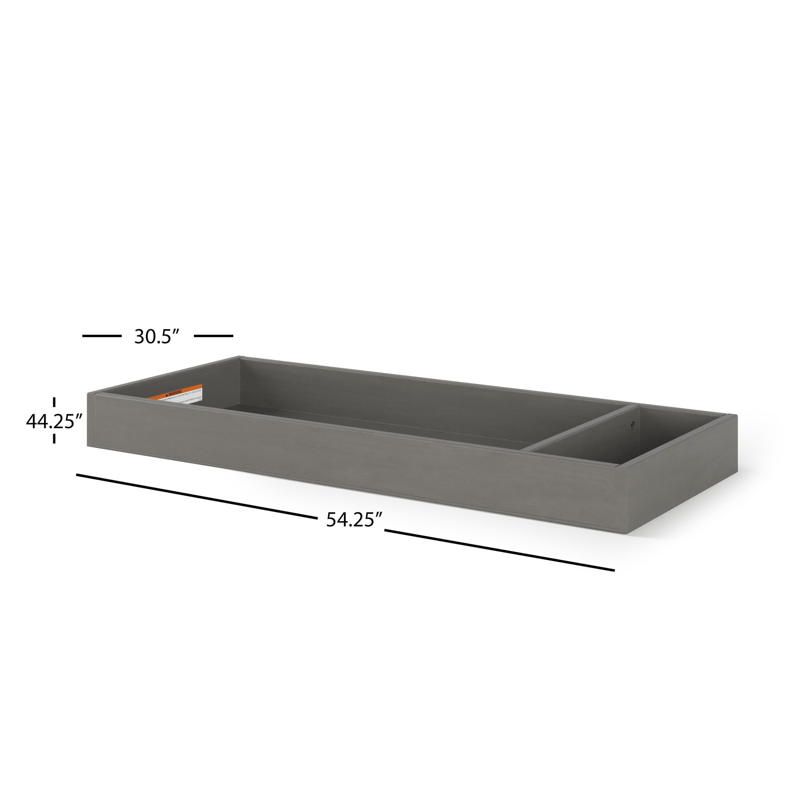 F01792 - Universal Changing Table Topper. Lunar Gray - Image 2