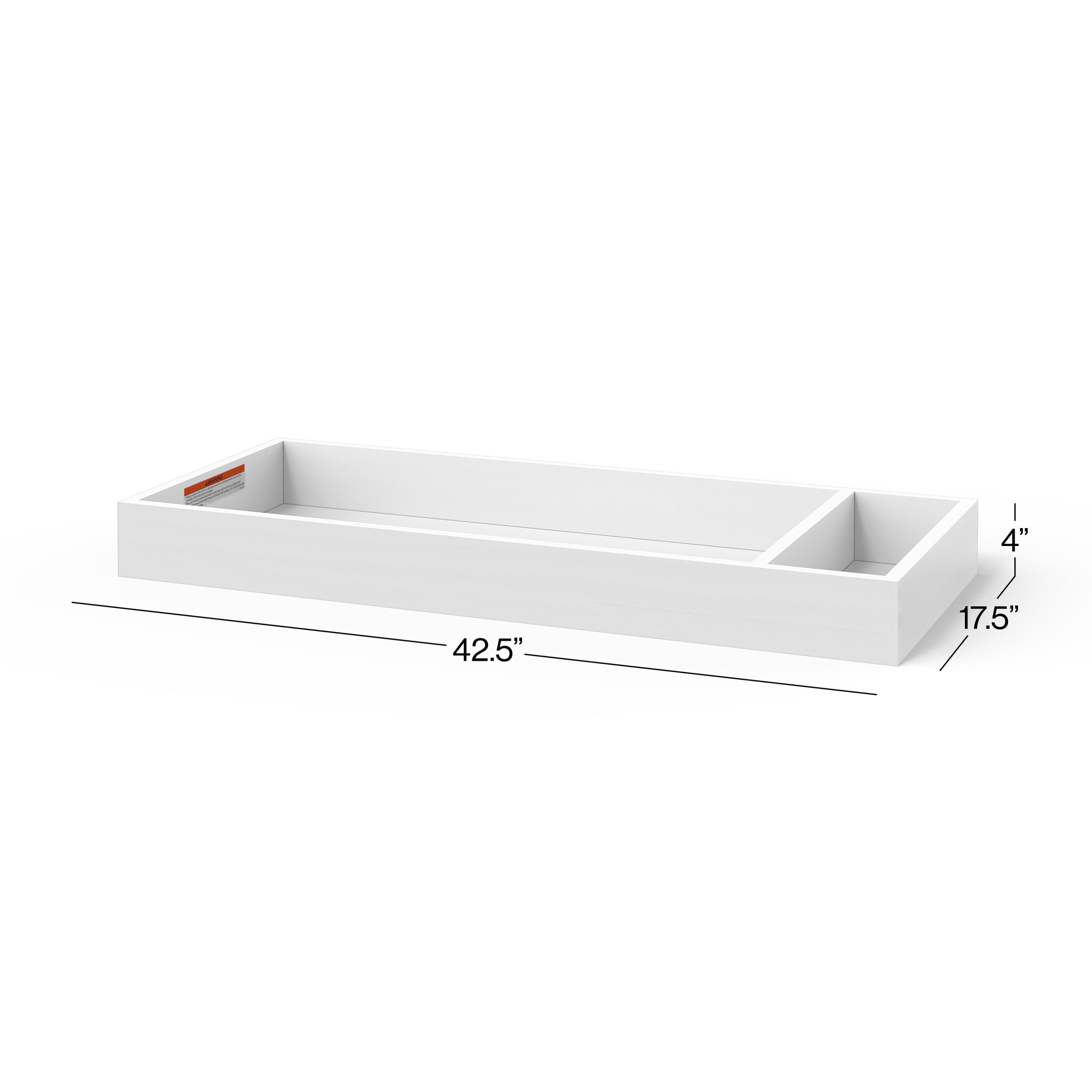 F01792 - Universal Changing Table Topper. Matte White - Image 3