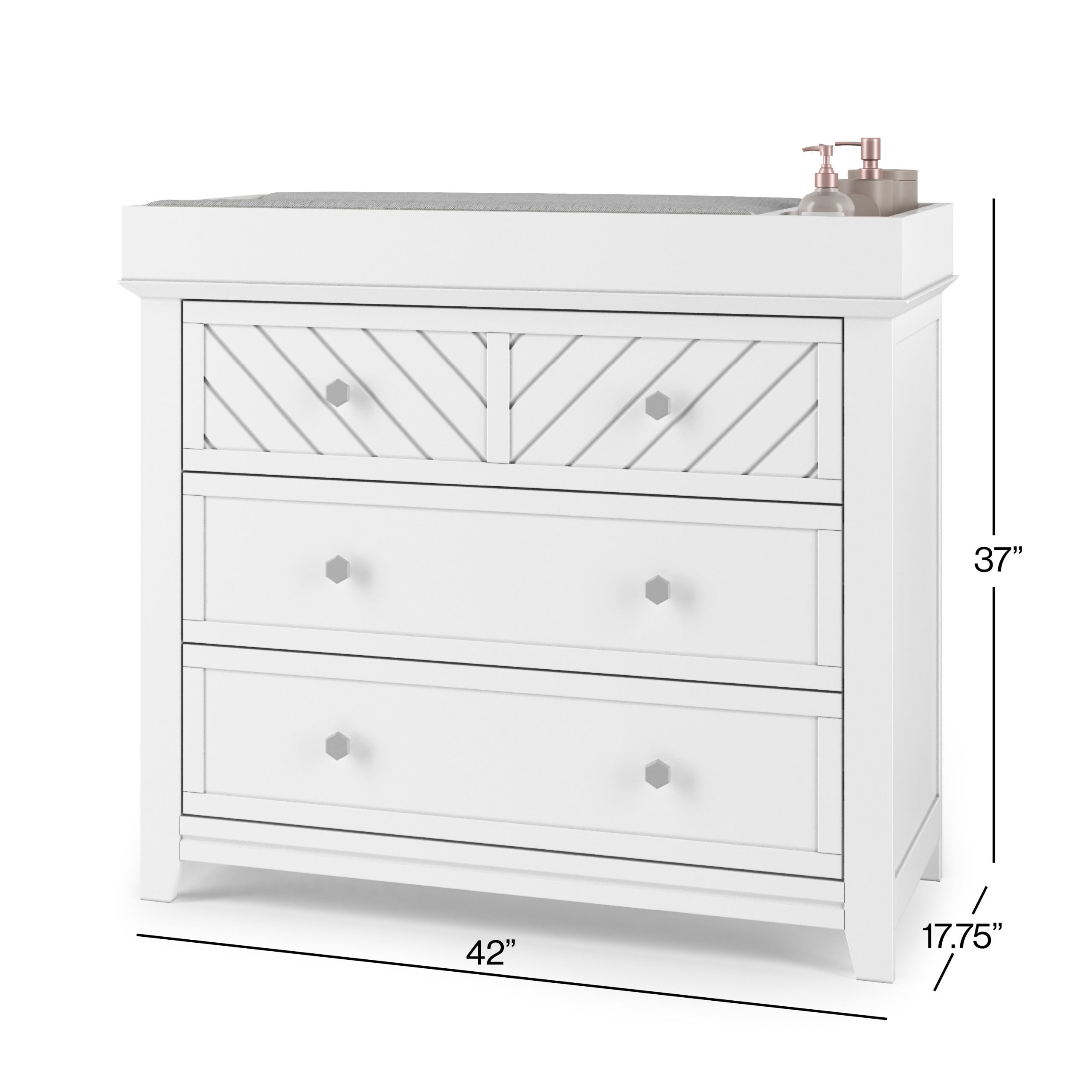 F01792 - Universal Changing Table Topper. Matte White - Image 11