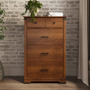 Redmond 4 Drawer Chest. Coach Cherry