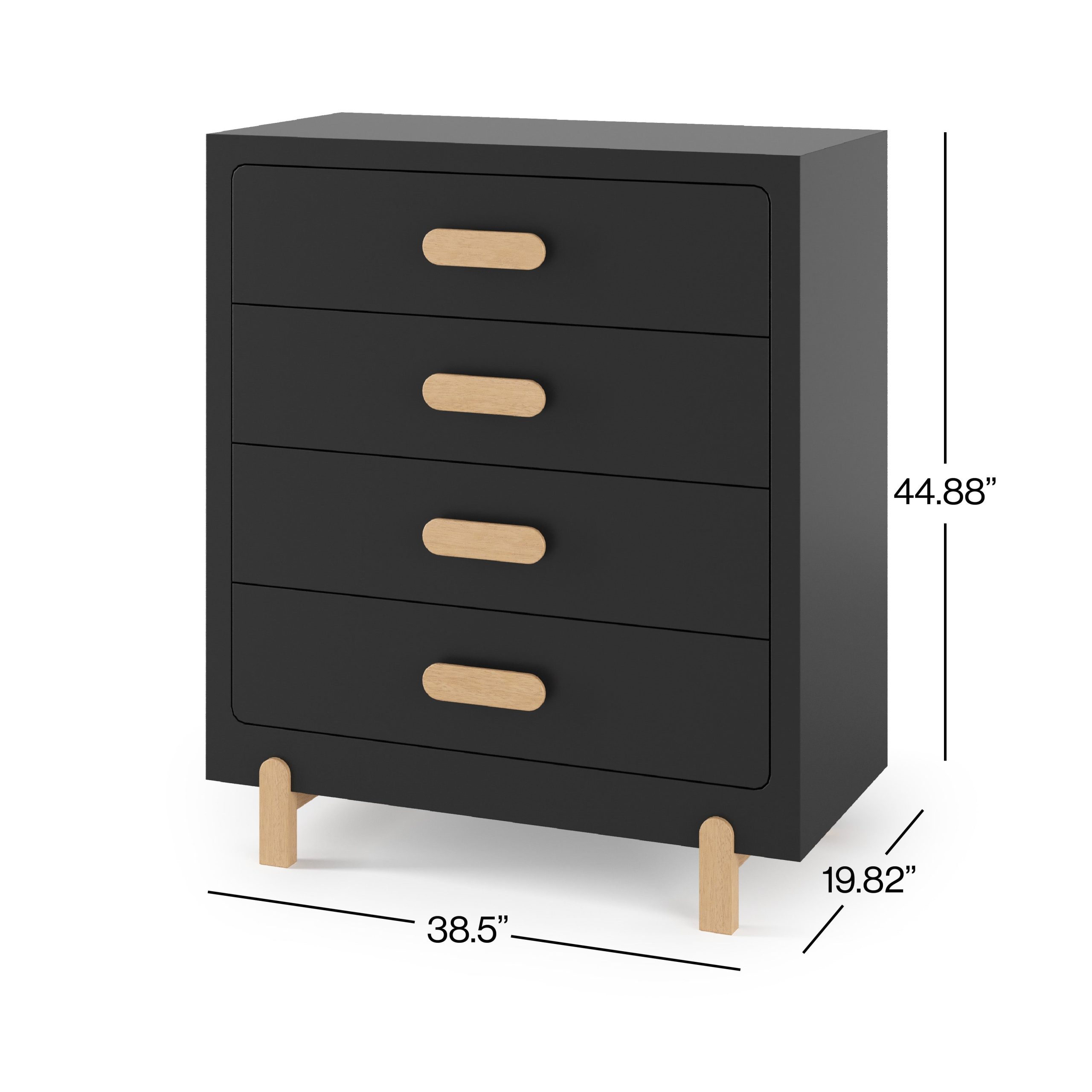 Park Heights 4-Drawer Chest - Caviar Black - Image 2