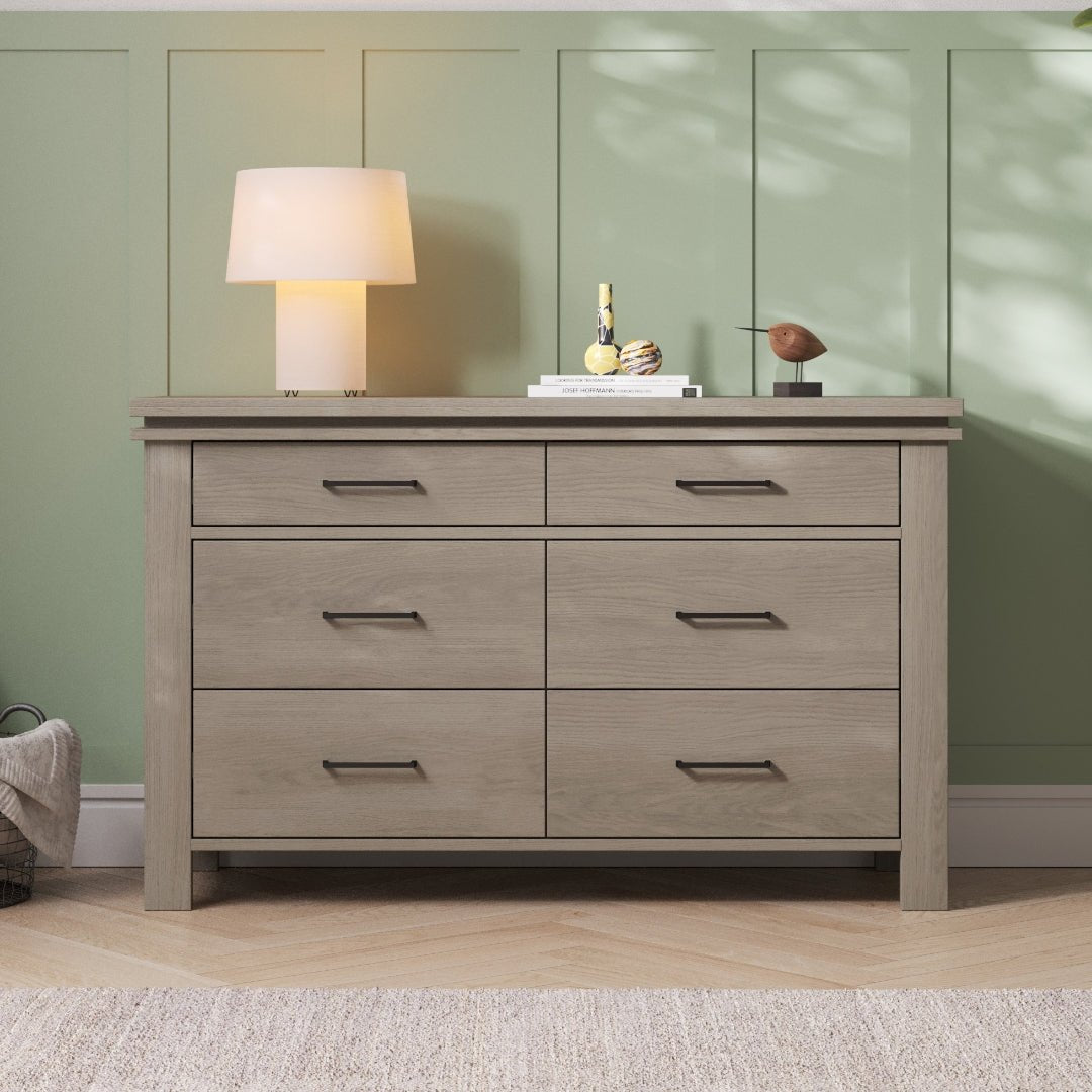 Denman Double Dresser. Crescent Gray
