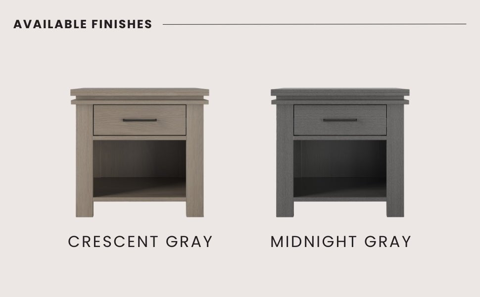 Denman Nightstand. Crescent Gray - Image 9