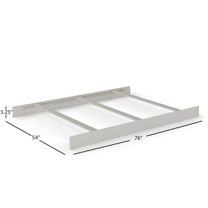 F06401 - Full-Size Bed Rails. Gentle Gray