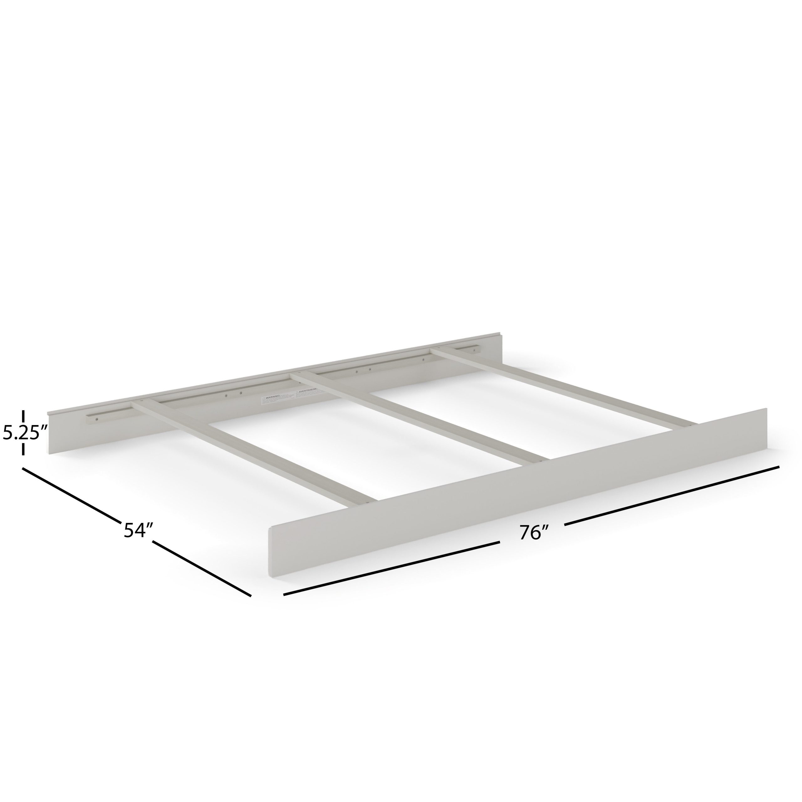 F06401 - Full-Size Bed Rails. Gentle Gray