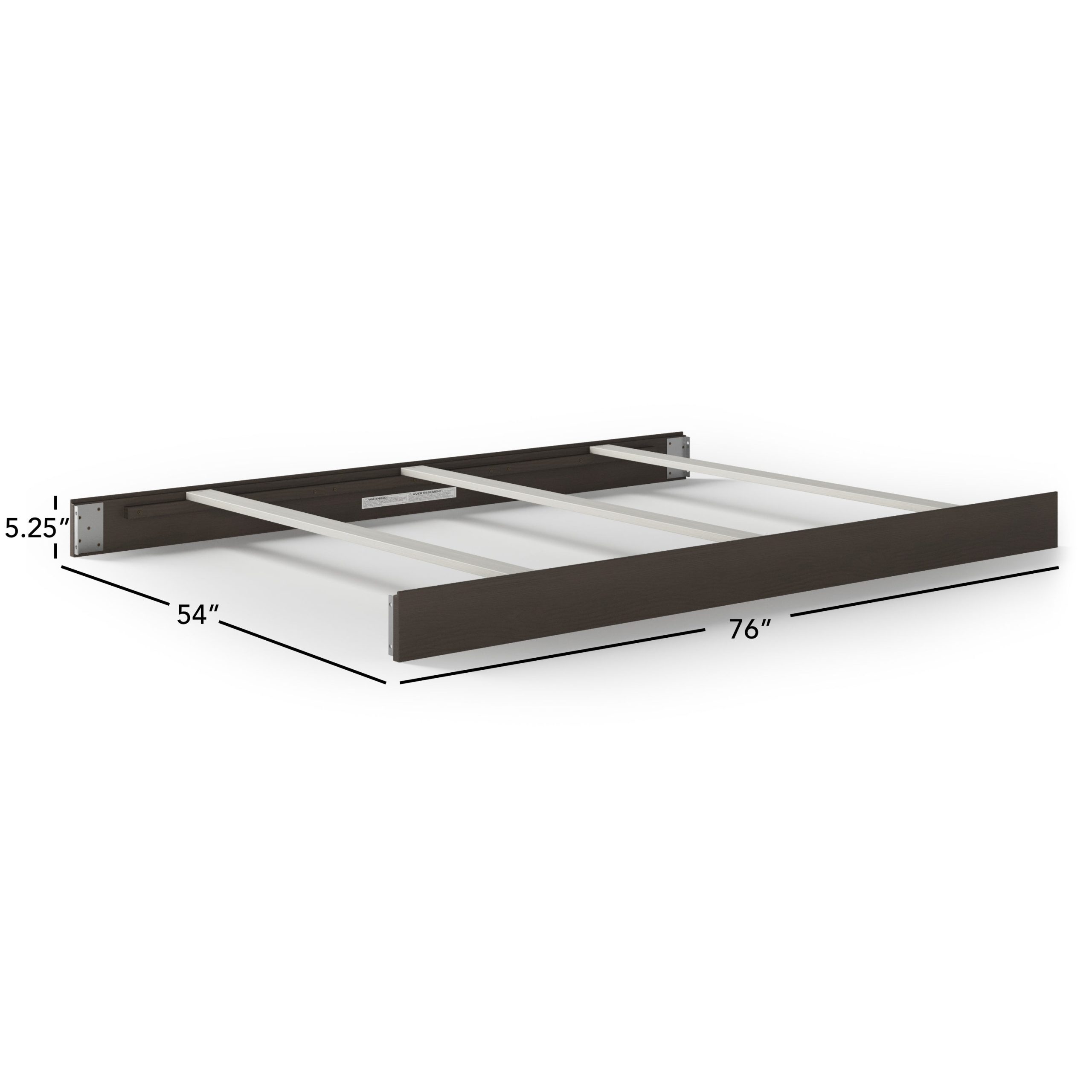 F06401 - Full-Size Bed Rails. Dapper Gray - Image 2