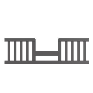 F09514 - Toddler Guard Rail. Cool Gray