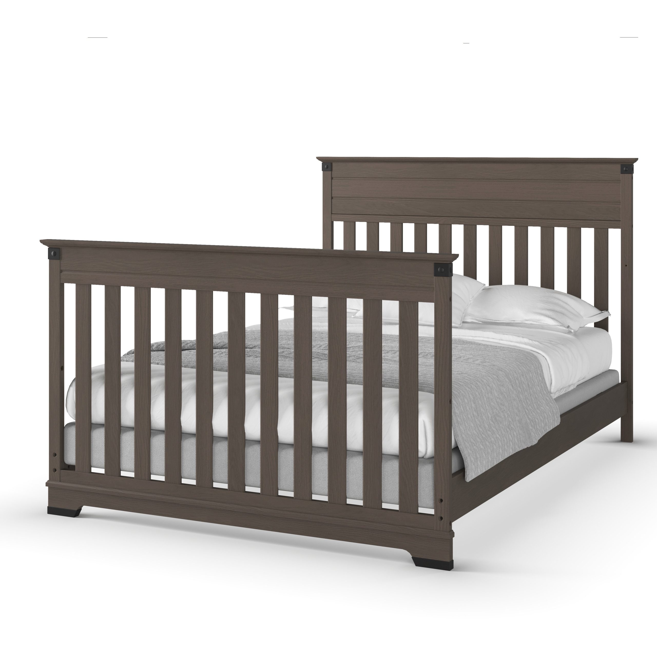 F06474 - Full-Size Bed Rails. Dapper Gray - Image 3