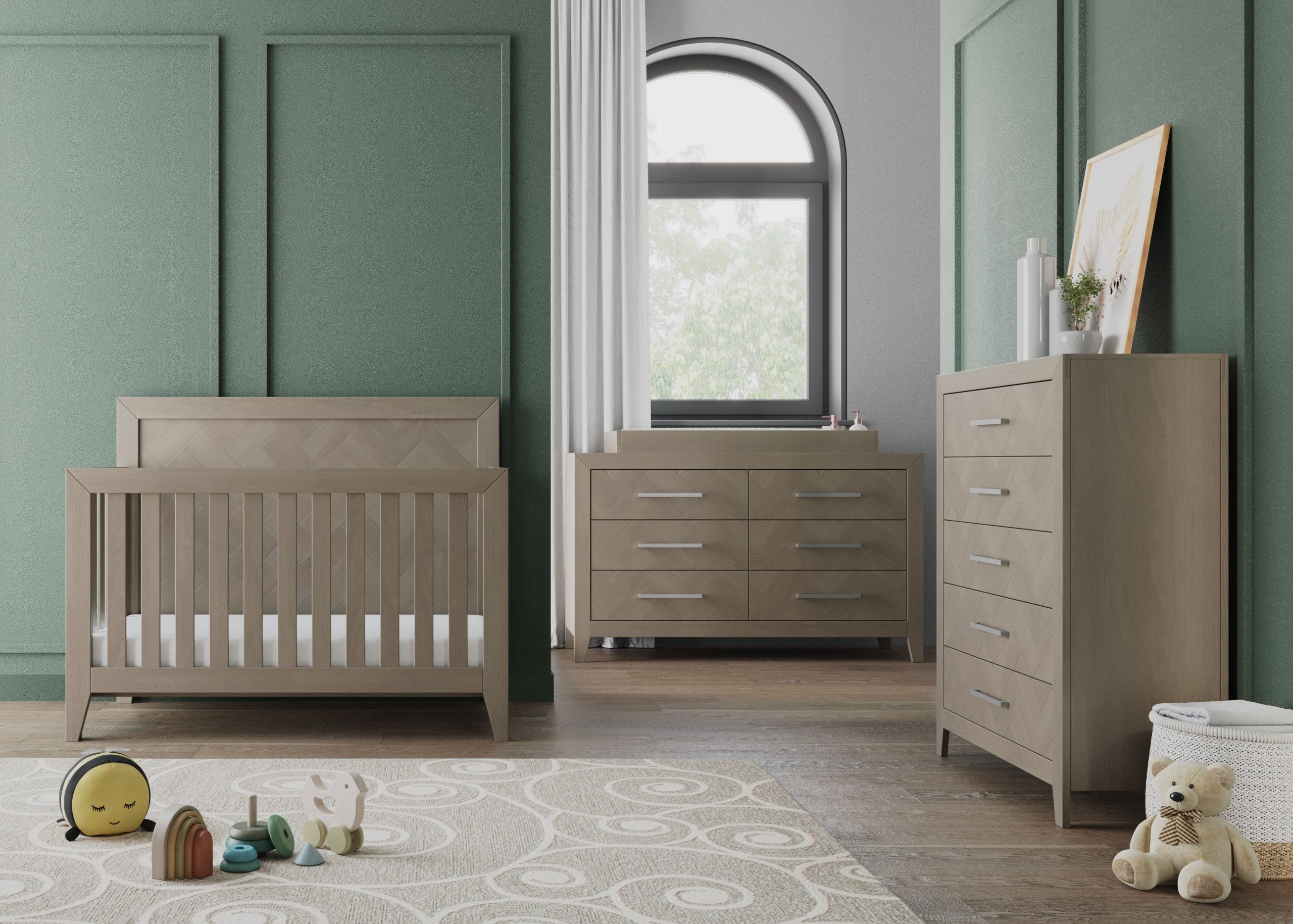 Kieran 5-Drawer Chest. Crescent Gray - Image 3