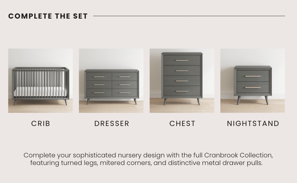 Cranbrook Nightstand. Lunar Gray - Image 10