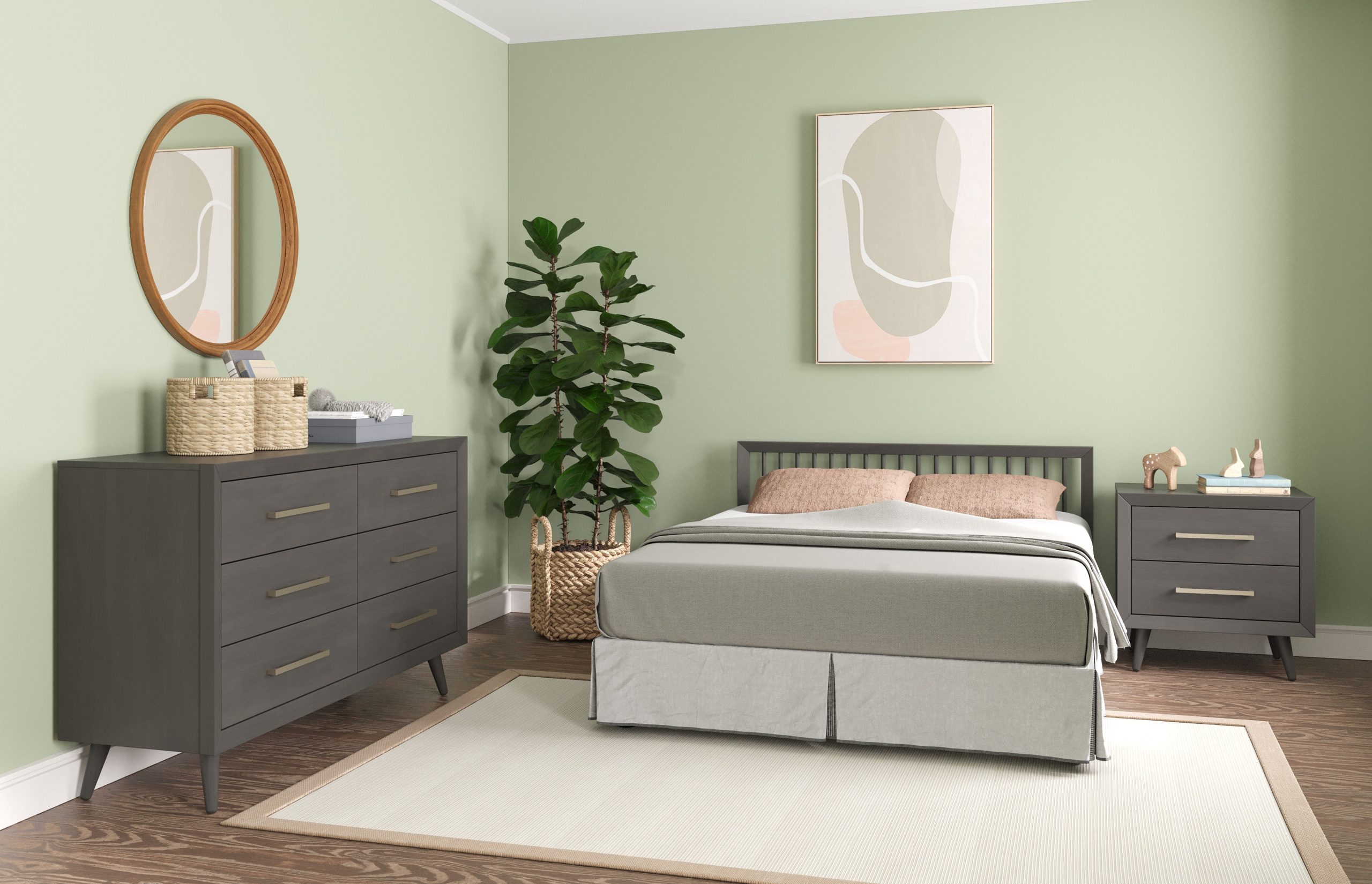Cranbrook Nightstand. Lunar Gray - Image 12
