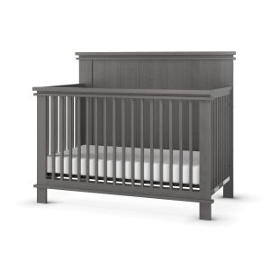 Denman 4-in-1 Convertible Crib. Midnight Gray