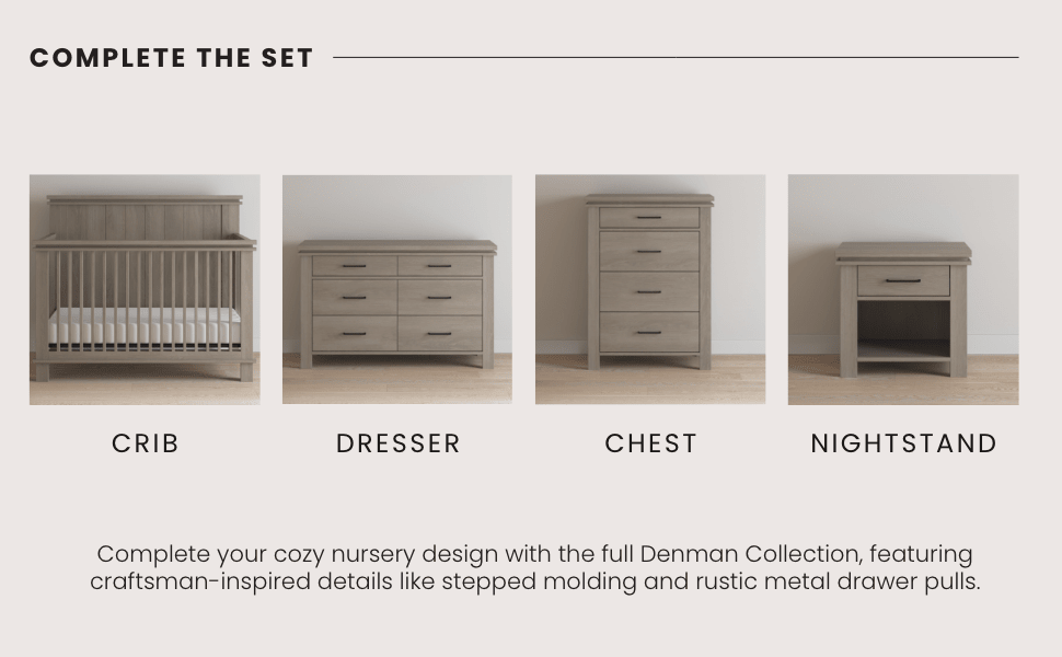 Denman Nightstand. Crescent Gray - Image 6