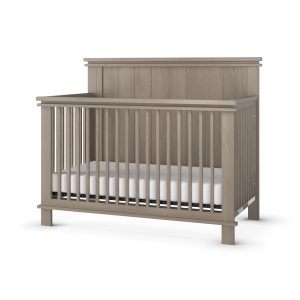 Denman 4-in-1 Convertible Crib. Crescent Gray