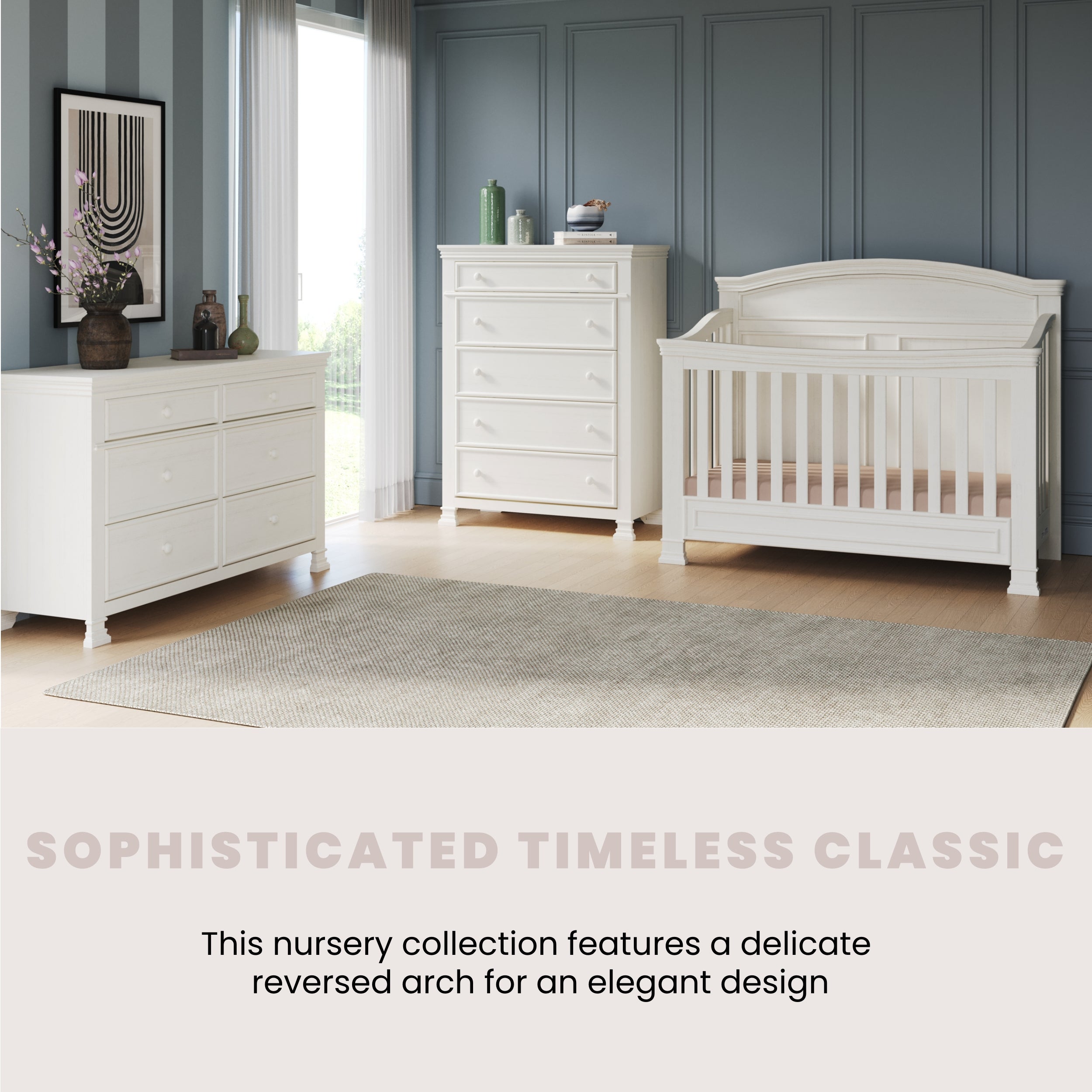 Westgate 5-Drawer Chest. Vintage Linen - Image 7