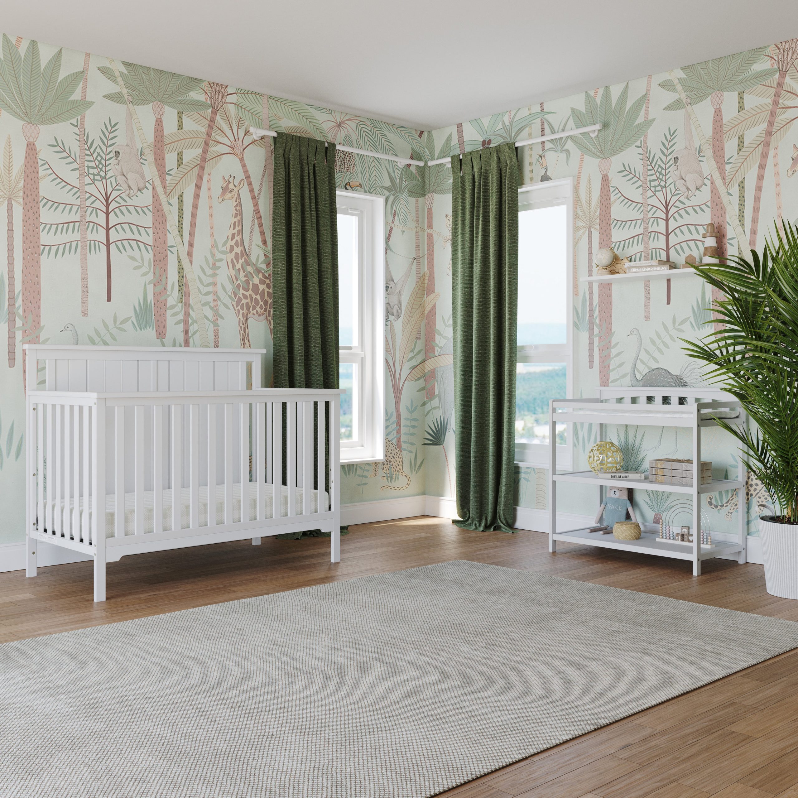 Flat Top Baby Changing Table. Matte White - Image 12