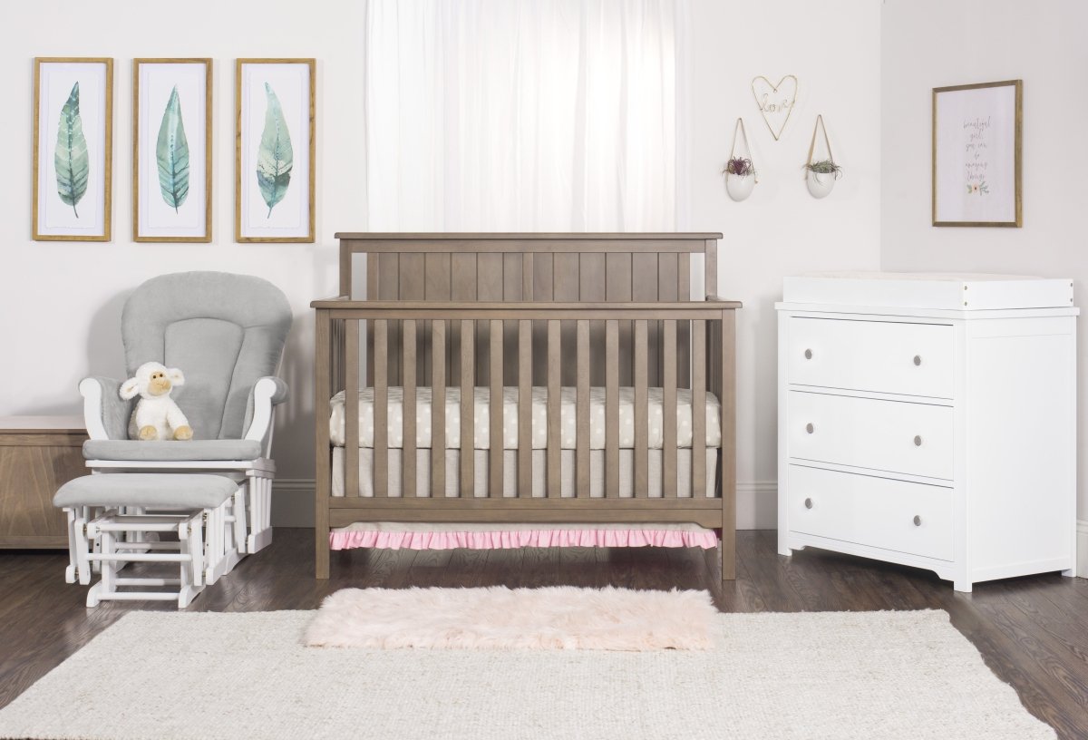 Cozy Glider and Ottoman. Matte White - Image 11