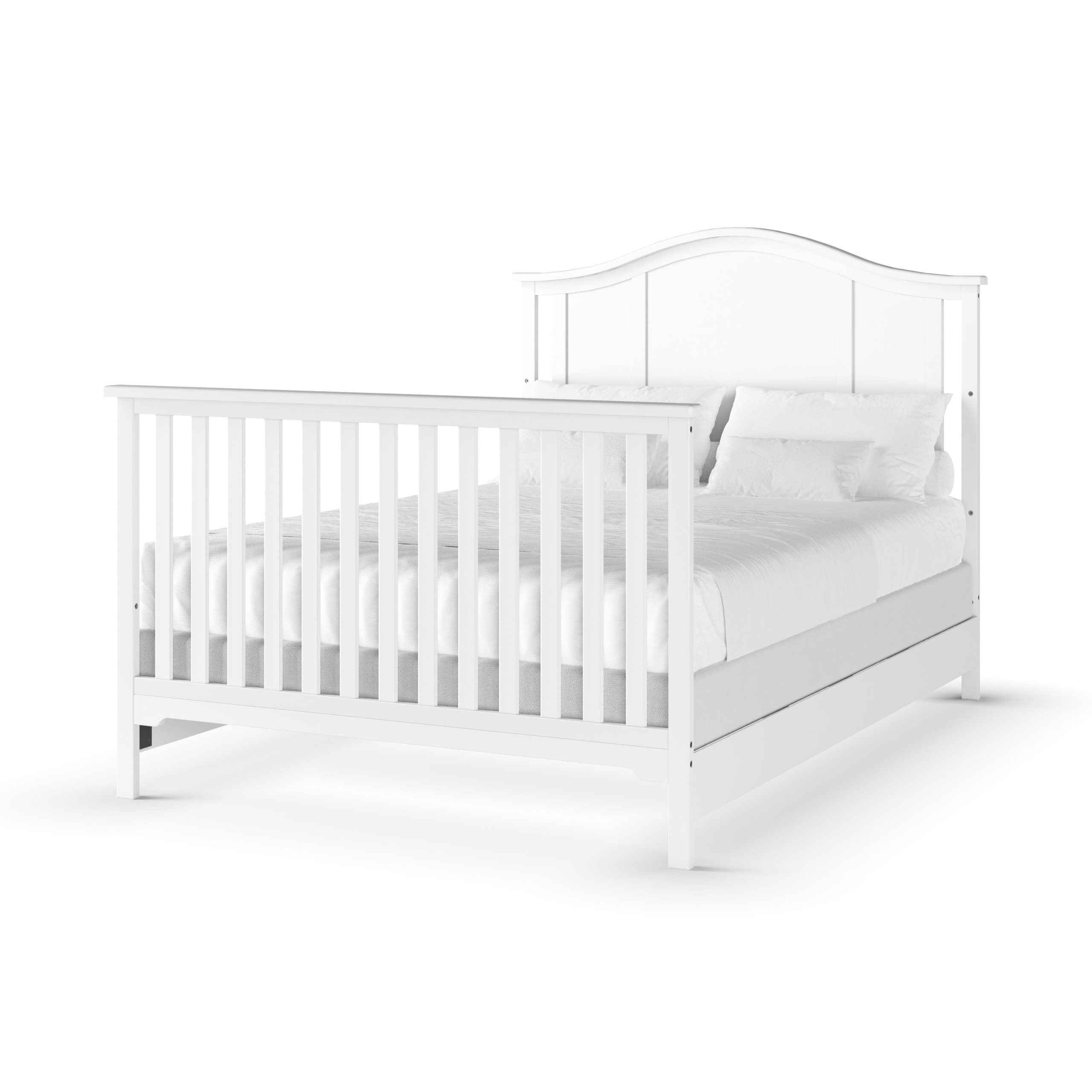 F06401 - Full-Size Bed Rails. Matte White - Image 12