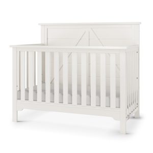 Woodland 4-in-1 Convertible Crib. Brushed Cotton
