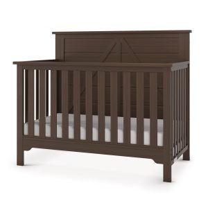 Woodland 4-in-1 Convertible Crib. Brushed Truffle