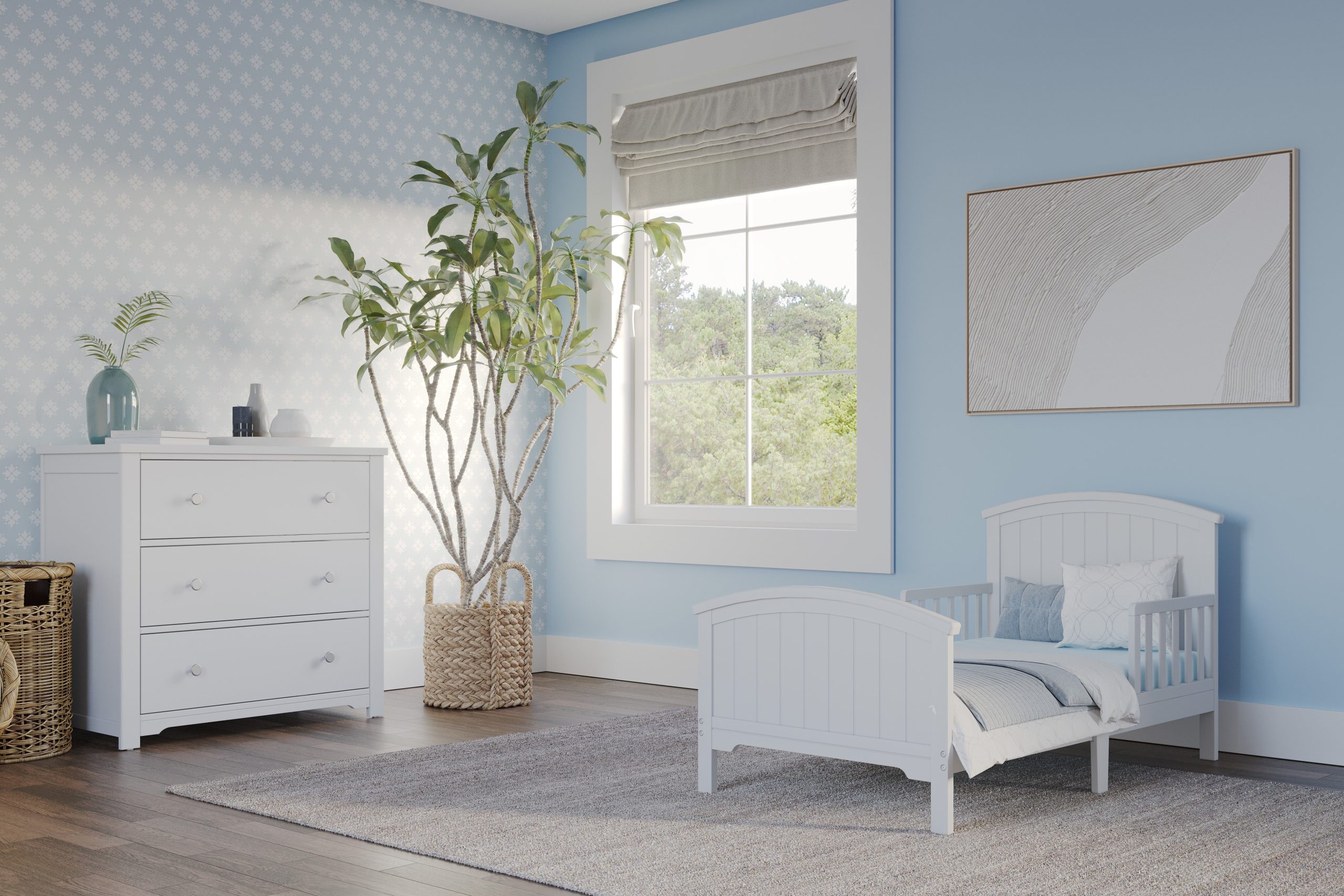 Hampton Toddler Bed. Matte White - Image 17
