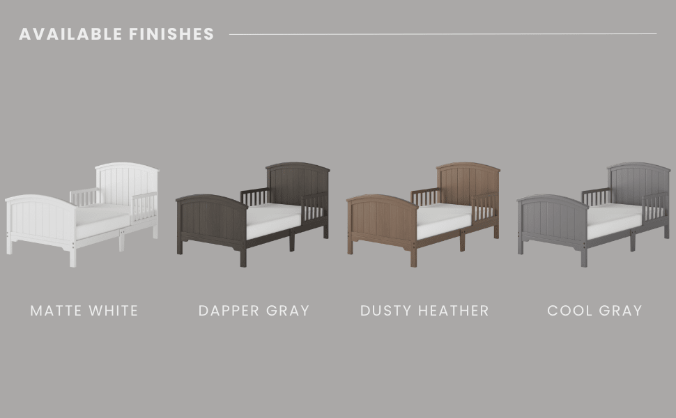 Hampton Toddler Bed. Matte White - Image 18