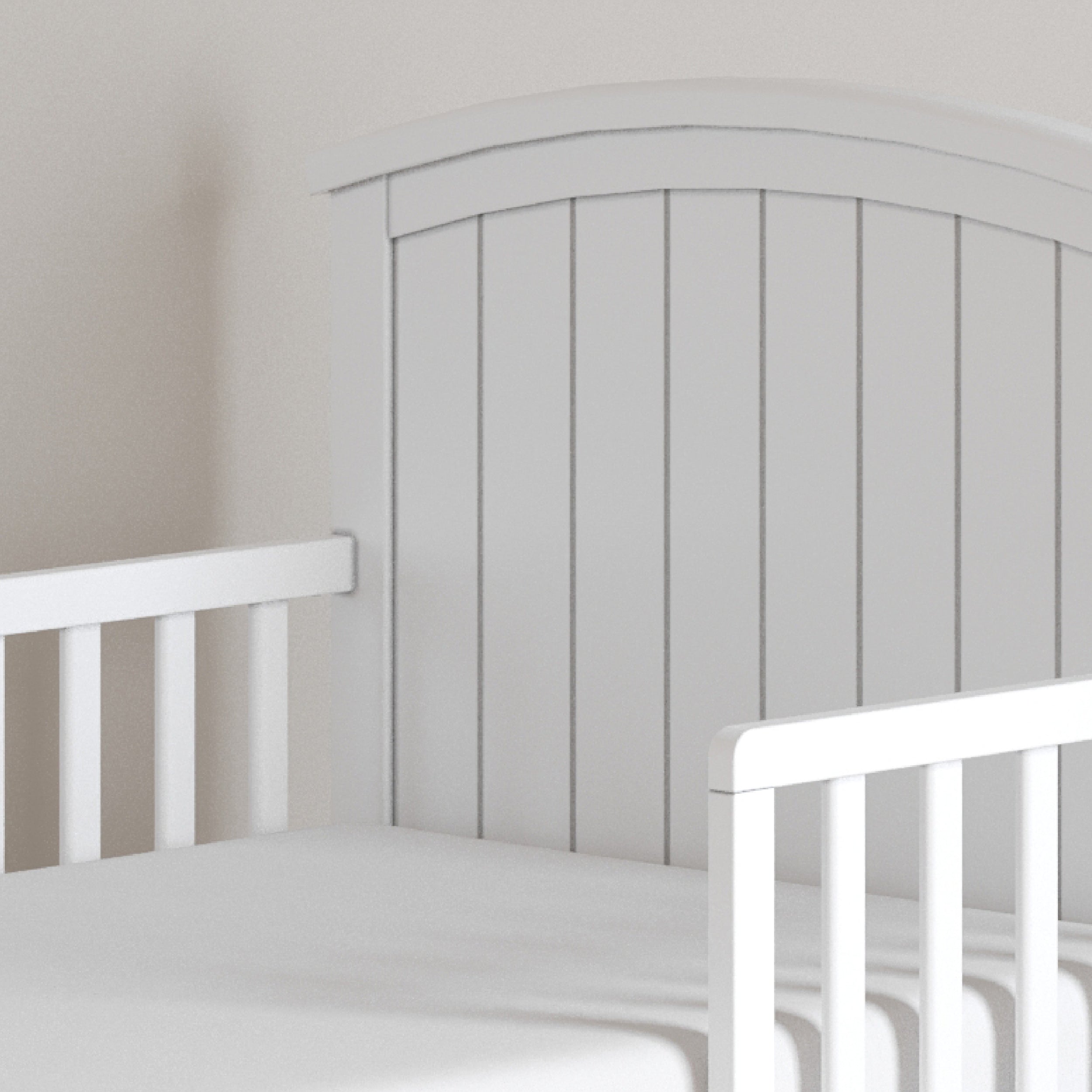 Hampton Toddler Bed. Matte White - Image 2