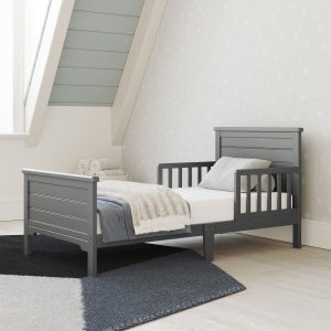 Woodland Toddler Bed. Brushed Pebble