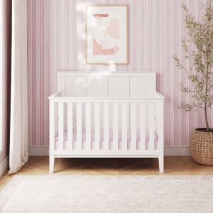 Atwood 4-in-1 Convertible Crib. Matte White