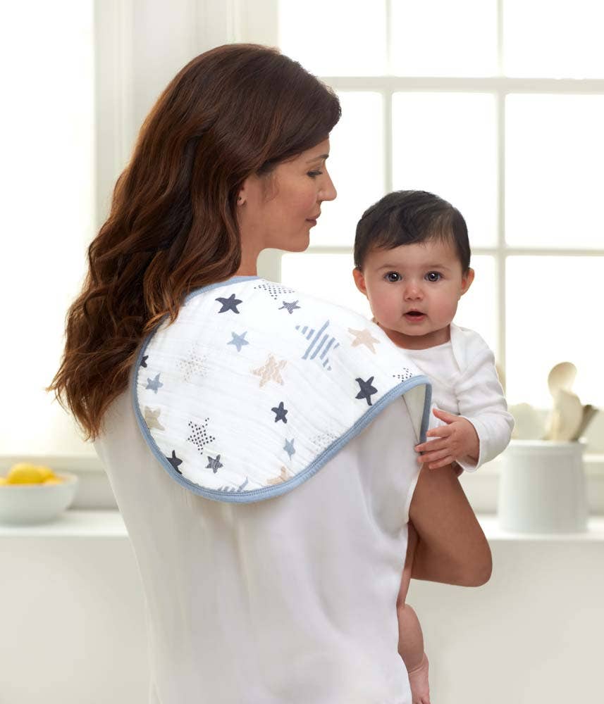 boutique 100% cotton muslin burpy bibs 2 pack - Image 3