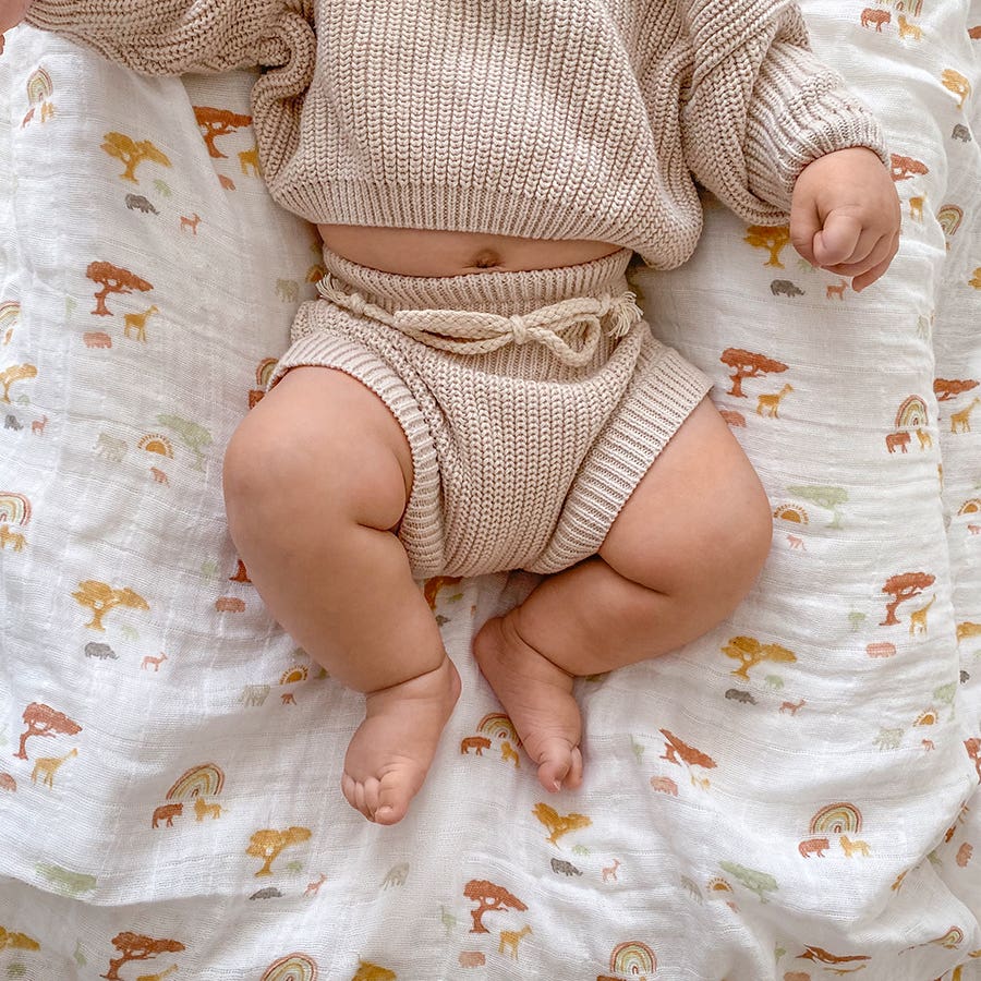 boutique 100% cotton muslin swaddle blanket 4 pack - Image 4