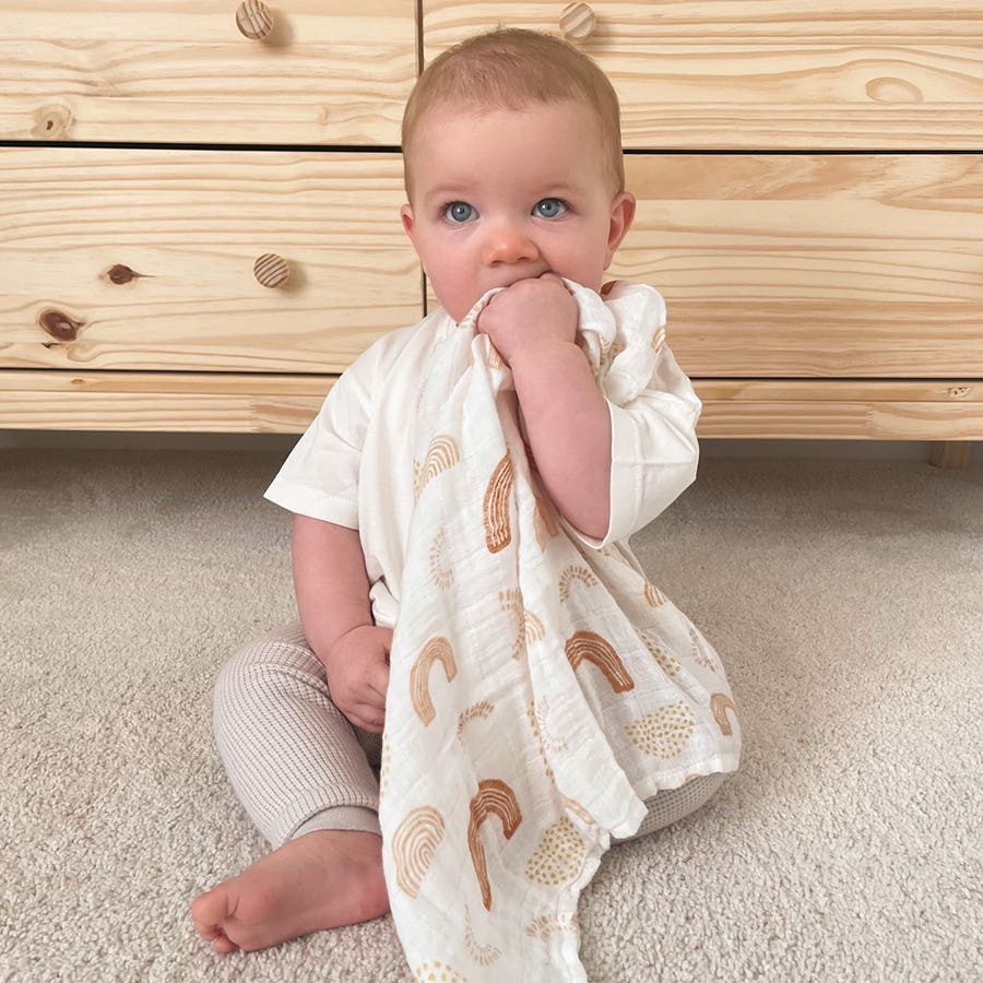 boutique 100% cotton muslin swaddle blanket 4 pack - Image 2