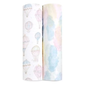 organic cotton muslin swaddle blanket 2 pack