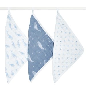 organic cotton muslin oversized washcloths 3 pack