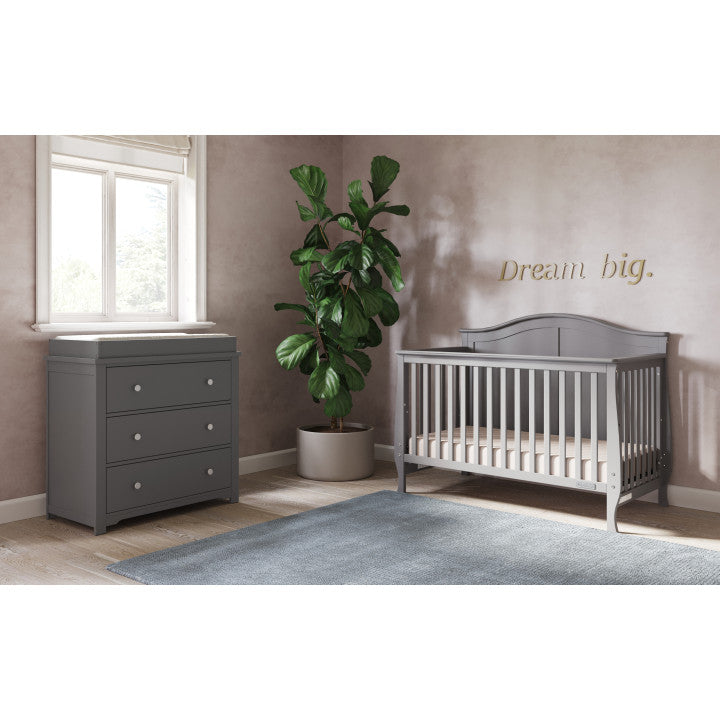Camden 4-in-1 Convertible Crib. Cool Grey - Image 2