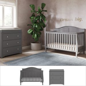 Camden 2-Piece Nursery Set With Crib and Dresser