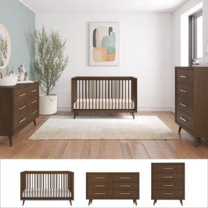 Cranbrook 3 Piece Nursery Set with Crib. Dresser and Chest